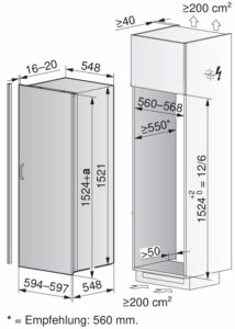 V-ZUG Cooler V2000 152FGI